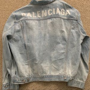 Oversized Balenciaga denim jacket